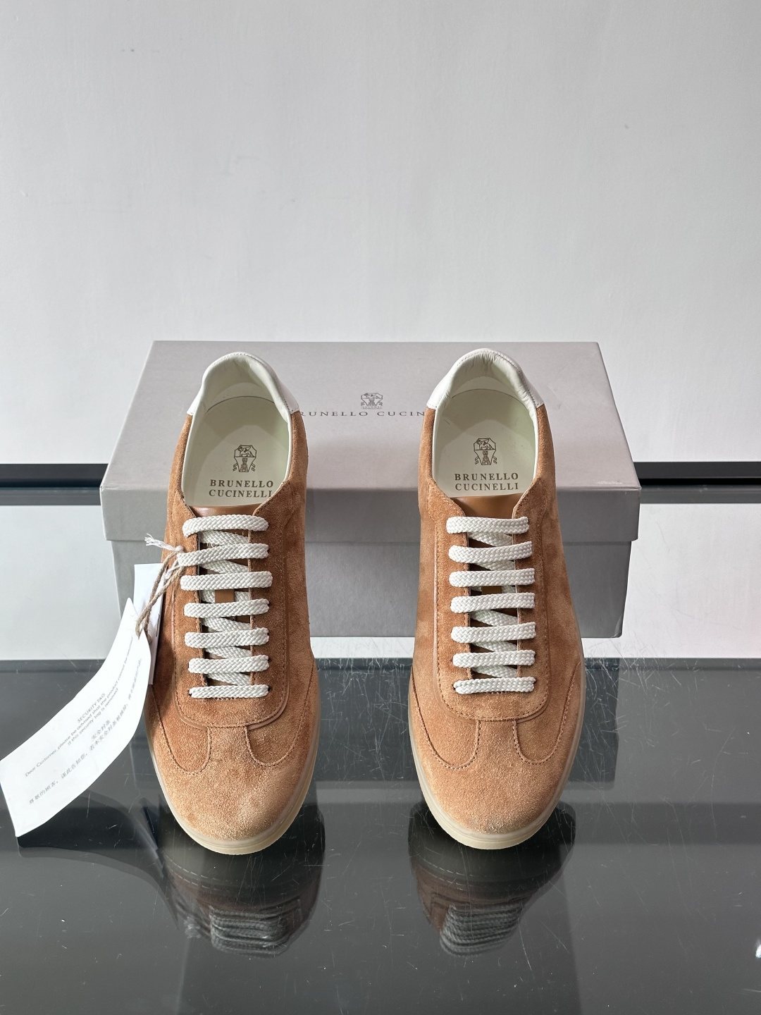 Brunello Cucinelli Men's Lace-Up Low-Top Sneakers