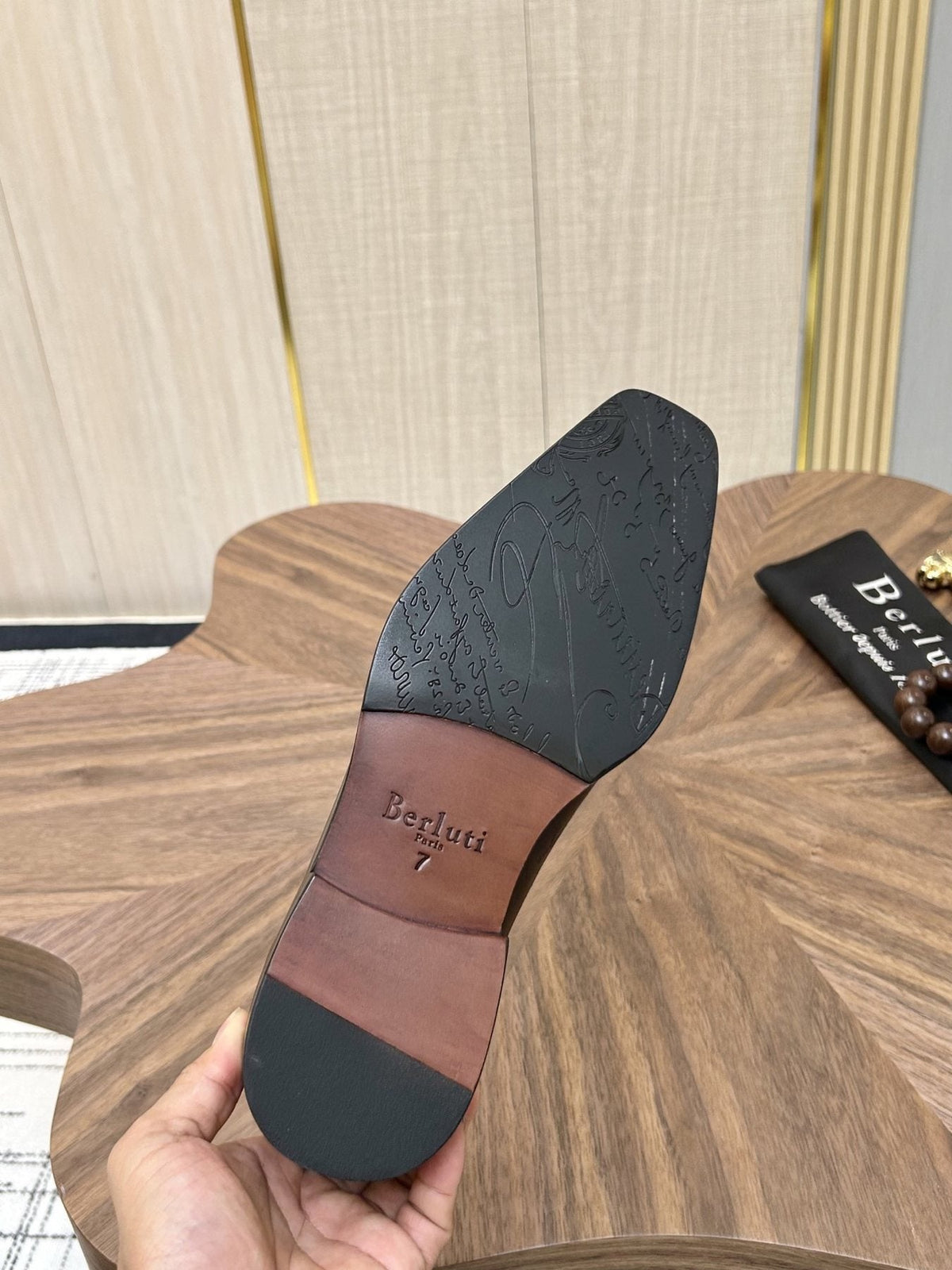 Berluti Burnished Lace-Up Dress Shoes
