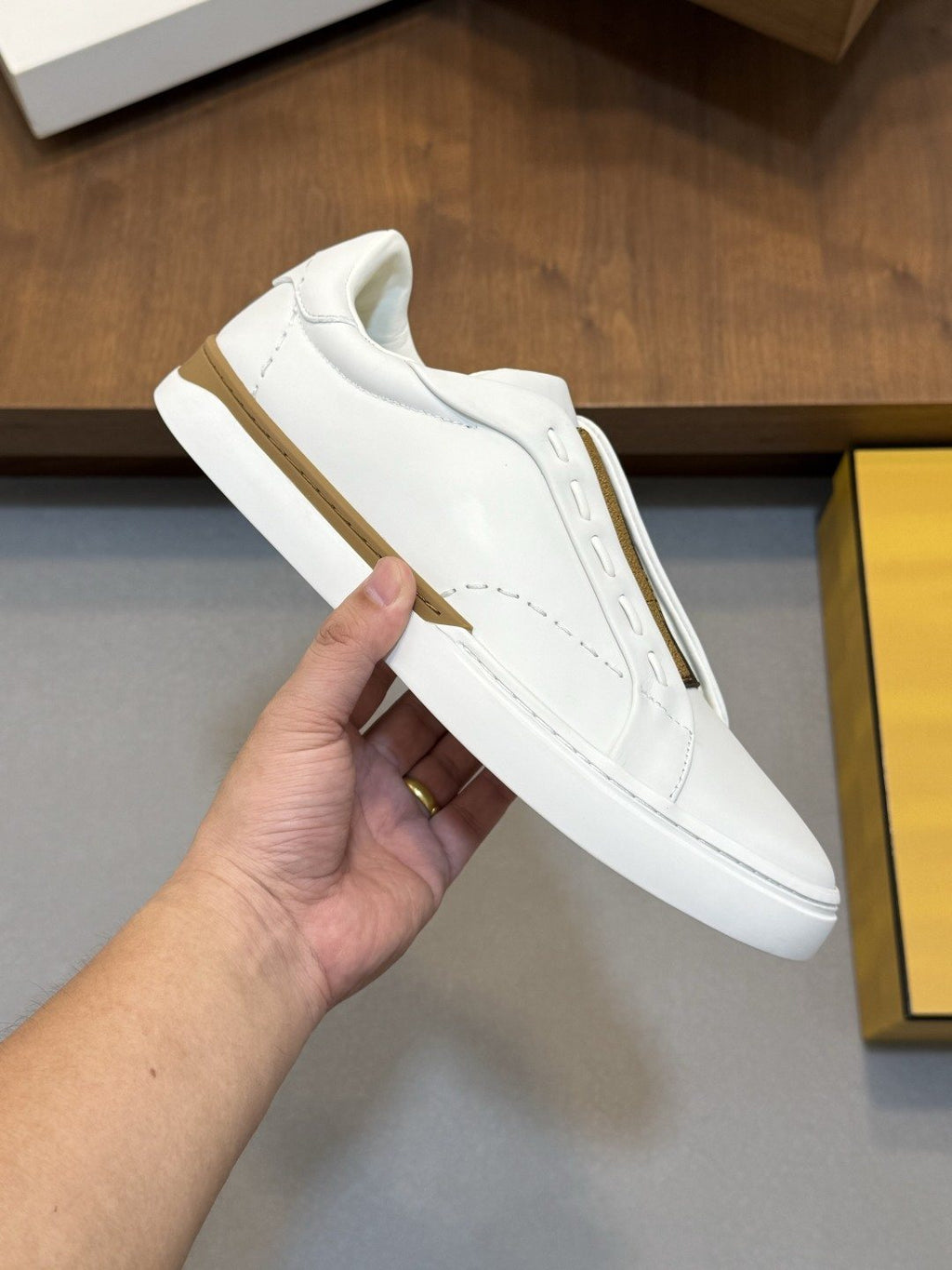 Fendi Men's City Slip-On Sneakers
