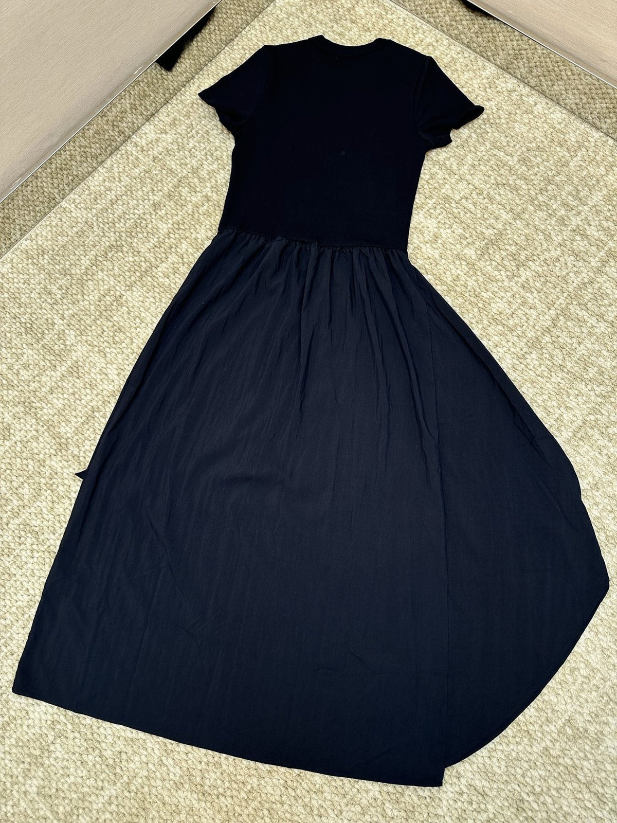 Ralph Lauren Short-Sleeve Faux-Wrap Tie Midi Dress