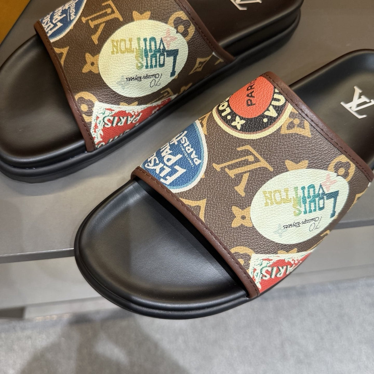 Louis Vuitton Colorful Print Slide Sandals